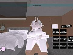 Yo, check this wild Roblox whore riding big black cock like a pro!