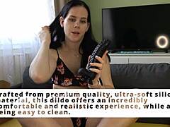 beauty anna unboxes a black dildo from funzze toy store