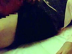 A beautiful cosplay bitch gets a facefull of cum after a hot oil session