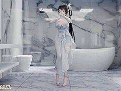 Azur Lane Jinghai 3D Nude Dance in TikTok Style