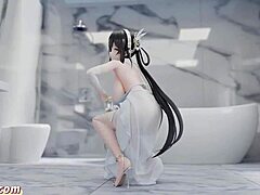 Azur Lane Jinghai 3D Nude Dance in TikTok Style