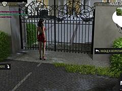 Commented gameplay of a fashion business simulation with anime-style 3D cartoons and porn games