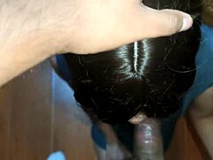 Intense secretary interview turns oral and creampie