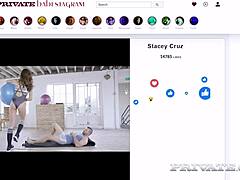 Fit Babe Stacy Cruz Sucks Cock at Private Gym.