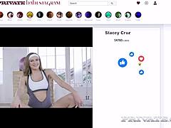 Fit Babe Stacy Cruz Sucks Cock at Private Gym.