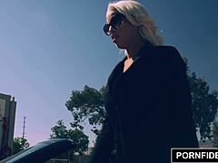 Bridgette B interrogates a hard cock in pornfidelity