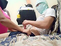 Latina Mother-in-Law Seduces Step-Son with Clit Masturbation Then Fucking!