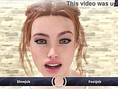 Karthik dreams of fucking Riley with blowjob and footjob at college.