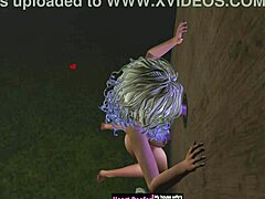 Glory Hole in Cartoon Anime Style