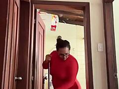 What's my neighbor doing in the bathroom?