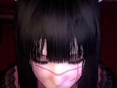 Why is Chainsaw Man chained in this hentai bondage?