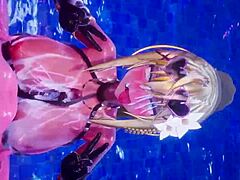 why is konosuba character having sex in bikini?