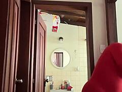 What's my neighbor doing in the bathroom?