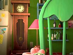 3DGspot - Tiny trans bangs giant busty trans in wild 3D cartoon action. French subtitles add extra spice.