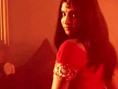 Asian cutie gets down and dirty while belly dancing