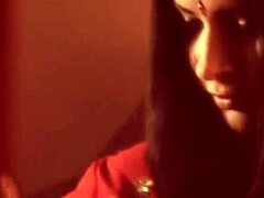 Asian cutie gets down and dirty while belly dancing