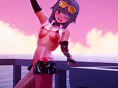 why is konosuba character having sex in bikini?