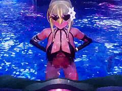 why is konosuba character having sex in bikini?