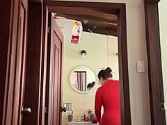 What's my neighbor doing in the bathroom?