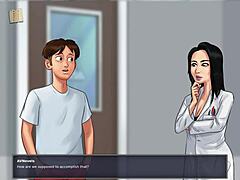 Hey, wanna dive into Summertime Saga 83 with this curvy milf?