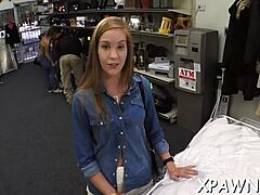 Sex in Shop with Huge Schlong