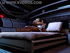 Sexy Big Tits Brunette Rides Blindfolded