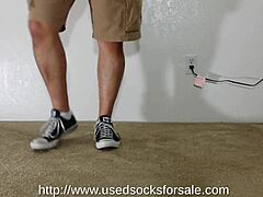 Gay domination and foot fetish action with foot licking and sucking