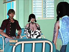Beautiful anime Max in hot scenes in the name of the porn film