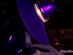 Genshin Impact 3D hentai shows Mona’s boobjob skills. She gets drilled in anime-style Japanese porn.