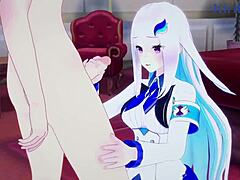 Lize Helesta and Salome in Wild Nijisanji VTuber Hentai Sex