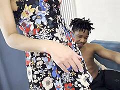 Mature Step Mom Seduces Young Black Guy