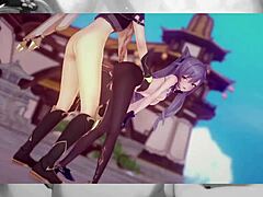 Keqing exclaims, 'fuck me hard in this compilation!'