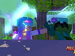 Old video reunion turns into wild Minecraft porn fun