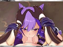 Keqing exclaims, 'fuck me hard in this compilation!'