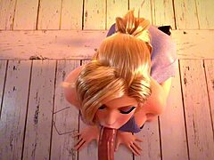Overwatch cum scenes in wild 3D cartoon collection