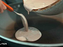 her favorite breakfast? pancakes and a good fuck with deepthroat monster cock 😏