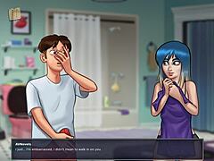 Dive into summertime saga 64 with cartoon characters and homemade anime adventures.