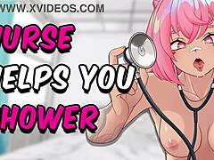 ASMR Nurse Cleans Your Cock in a Steamy Shower Roleplay Session