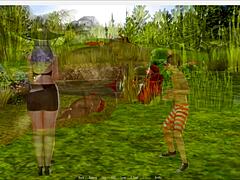 A naked gaming experience with a horny bunny zombie in an island setting