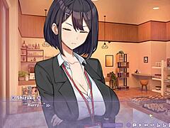 Caught my boss masturbating to my giant cock in summer clover harem 😏