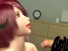 Redhead Blowjob in Demonic 3D Cartoon Thrills Me