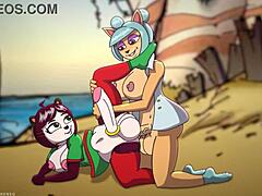 megumi and yaya panda get wild in furry anime fun