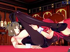 Festenia Muse, Chitose Kisaragi, Sagiri Sakurai In Wild Lesbian Hentai Action.