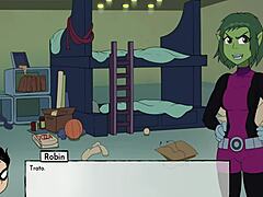 Kitten Cheats! Starfire's Anal Beast Girl Touched, Raven Next in 18Titans Ep3!