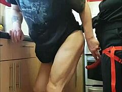 Wow, bisexual guy takes huge cock in tight ass!