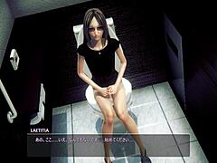 Brunette Slams Hard in Wild Toilet Fuck Scene