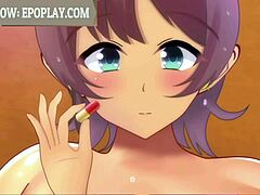 Slutty Airi 2, big-breasted cartoon hottie, drives studs wild with desire.