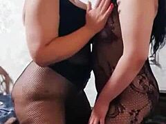 Stepmom’s Big Ass Begs Stepdaughter for Wild Pussy Fucking