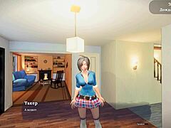 Complete gameplay my sexy neighbor part 1 with panties big tits bra slut cartoon 3d nude shower.