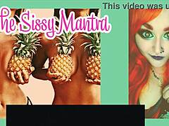 Holy Hell! Sissy Mantra Chanted By Goddess Lana Drives Wild Solo Action!